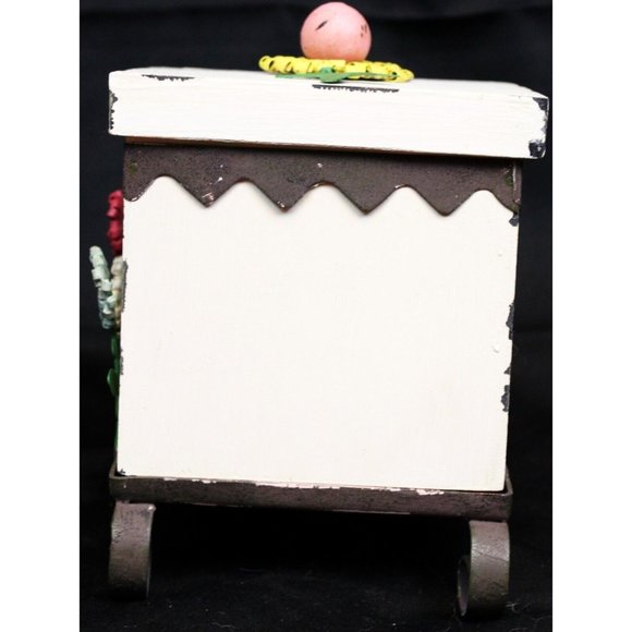 Southern Living Home Secret Garden Box Wooden Metal Distressed Farmhouse Flowers - Picture 3 of 11